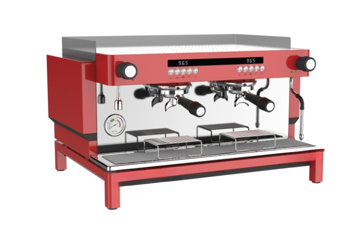Crem Two Group Modular Espresso Ex3 Red Plus Display