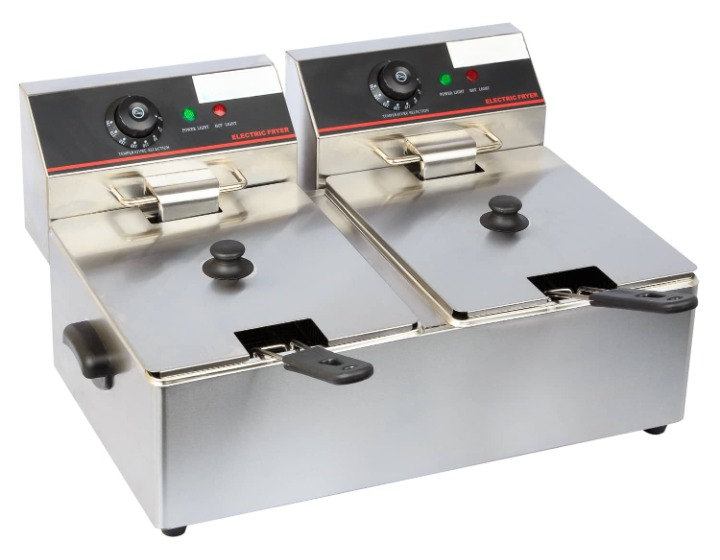 Electric Deep Fryer Double 6+6 Litre