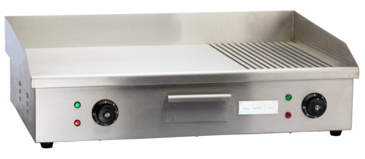 Electric Griddle Plate Half Grooved