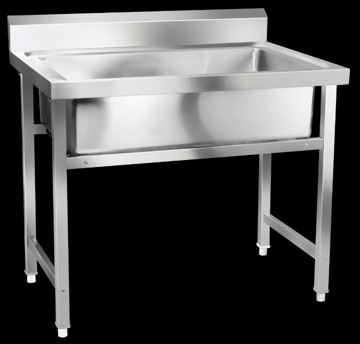 Ss Pot Sink With Splash-back